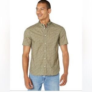 14. Billy Reid Murphy Mens Dress Shirt in Olive